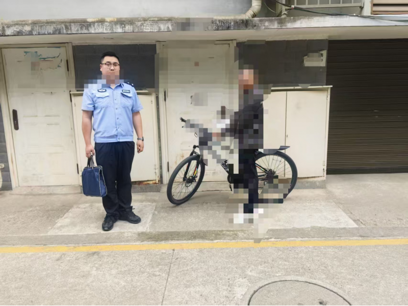 勉县天荡路派出所快速破获一起山地自行车盗窃案